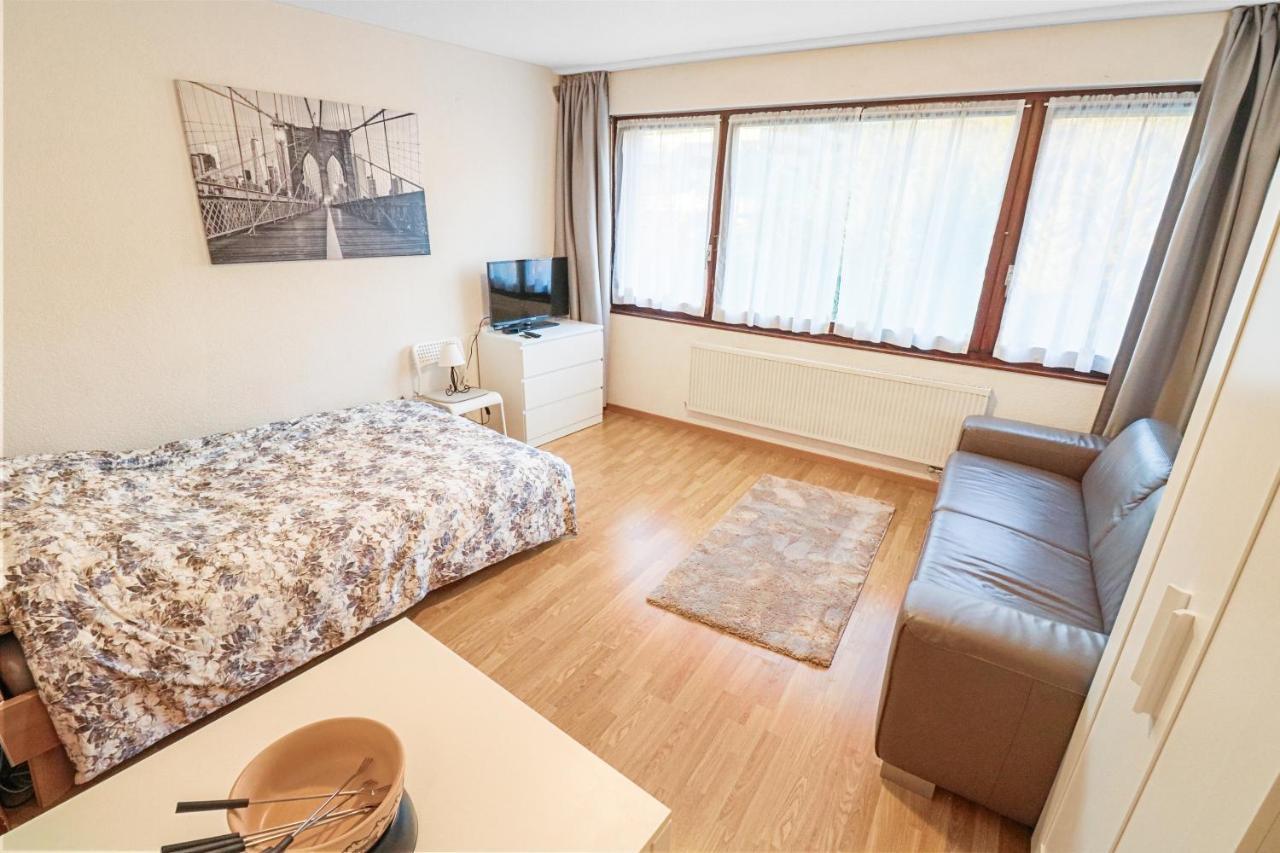 Studio Cosy Au Centre De 크란스몬타나 외부 사진