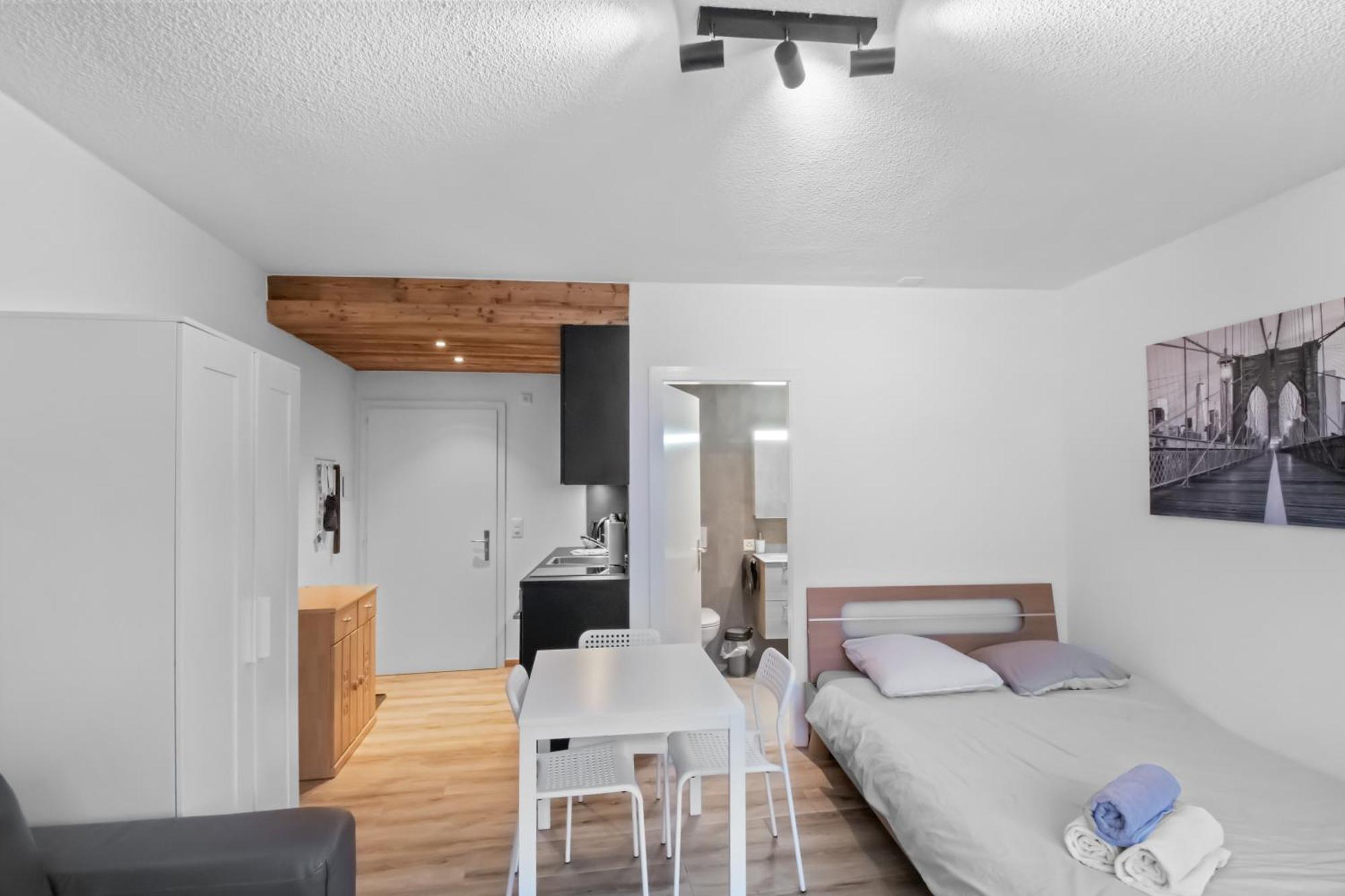 Studio Cosy Au Centre De 크란스몬타나 외부 사진