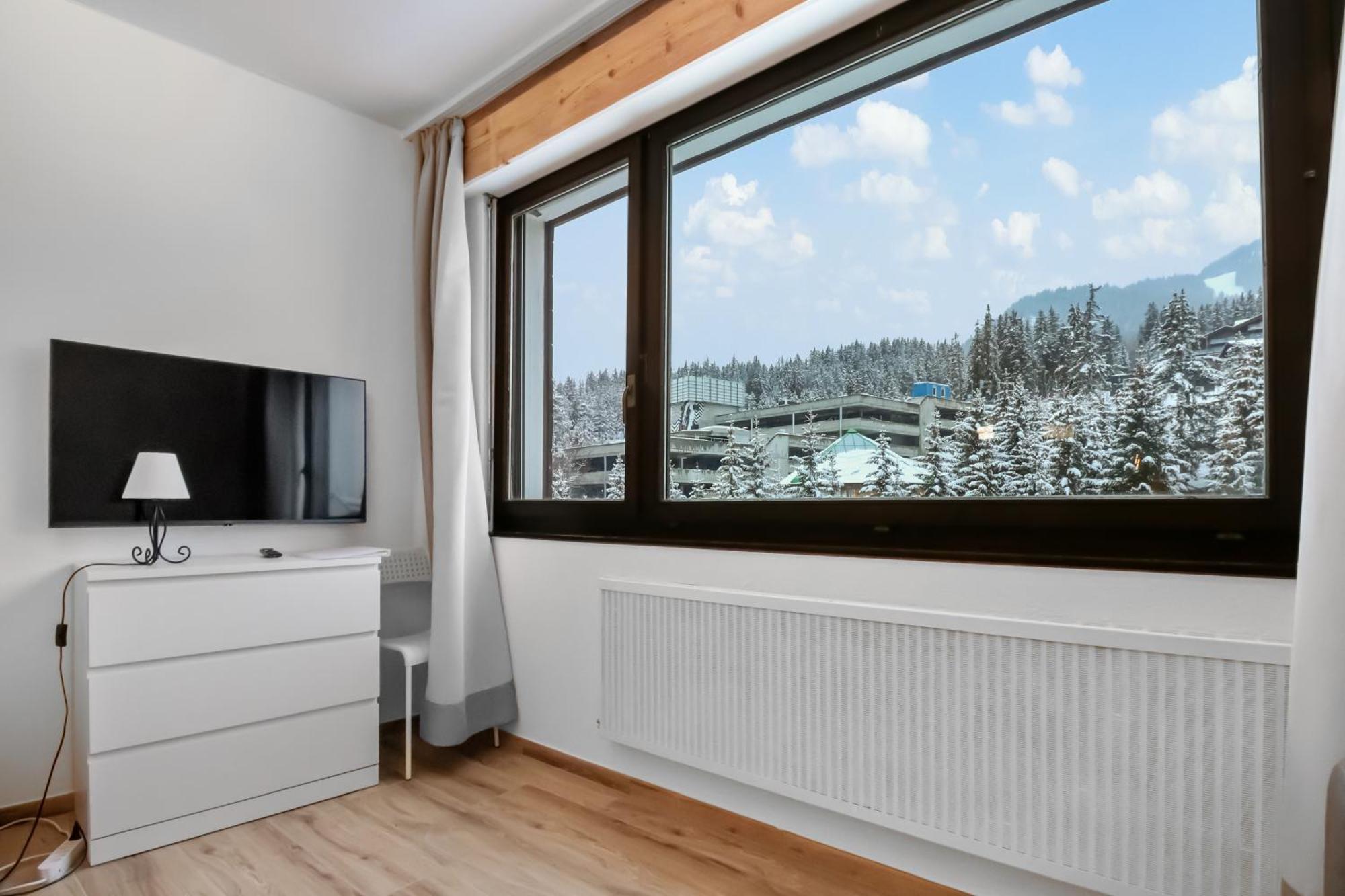 Studio Cosy Au Centre De 크란스몬타나 외부 사진