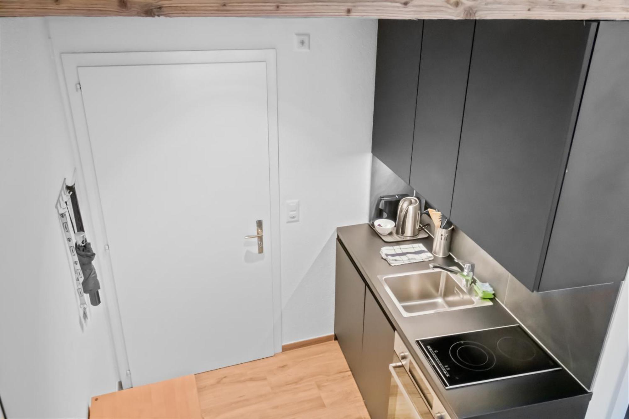 Studio Cosy Au Centre De 크란스몬타나 외부 사진